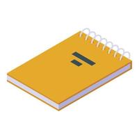 Notebook video editing icon isometric vector. Media clip vector