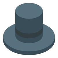 Magician top hat icon isometric vector. Man person vector