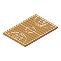Basketball field icon isometric vector. Referee card vector