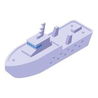 Sea transport icon isometric vector. Coast guard vector