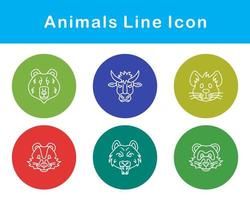 animales vector icono conjunto