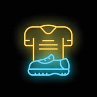 Sport goods icon neon vector