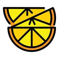 Citrus lemon icon vector flat