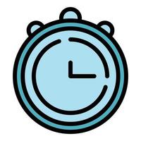 Swimming stopwatch icon vector flat