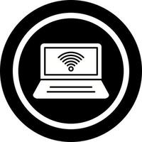 Connected Laptop Vector Icon