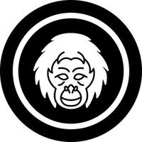 Orangutan Vector Icon