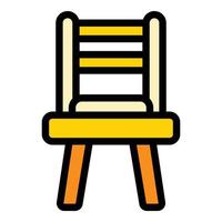 Lounge chair icon vector flat