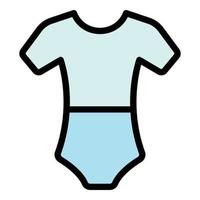 Ballet body cloth icon vector flat