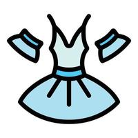 Ballerina dress icon vector flat