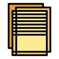 Database sheet icon vector flat