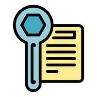 Technical guide icon vector flat