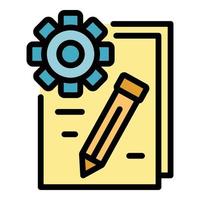 Technical configuration icon vector flat