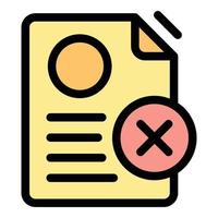 Delete sheet icon vector flat