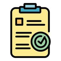 Work clipboard icon vector flat