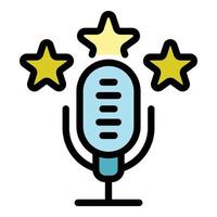 Reputation value icon vector flat