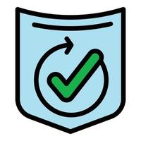 Security value icon vector flat