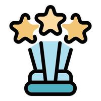 Competition cup icon vector flat