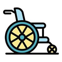 Wheelchair icon vector flat