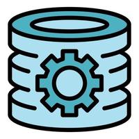 Server settings icon vector flat