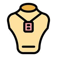 Jewelry dummy icon vector flat