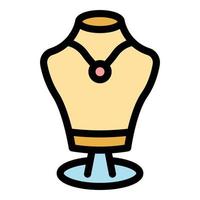 Jewelry dummy ruby icon vector flat