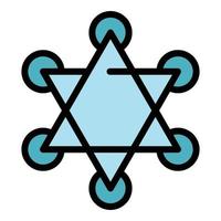 Spiritual energy icon vector flat