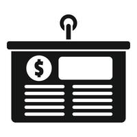 Banner finance icon simple vector. Money invest vector