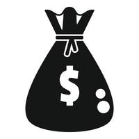 Money bag fund icon simple vector. Success invest vector