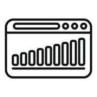 Web investor icon outline vector. Finance success vector