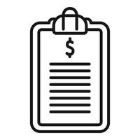 Success board icon outline vector. Money invest vector