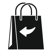 Shop package icon simple vector. Box parcel vector