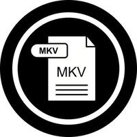 icono de vector mkv