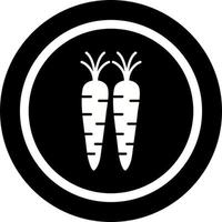 icono de vector de zanahorias