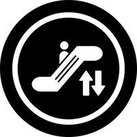 icono de vector de escalera mecánica