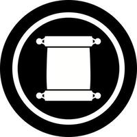 Scroll of Paper Vector Icon