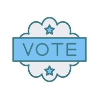 votar único vector icono