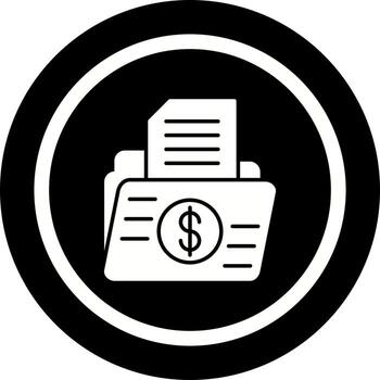 carpeta único vector icono