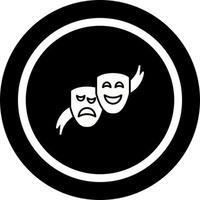 icono de vector de máscaras de teatro