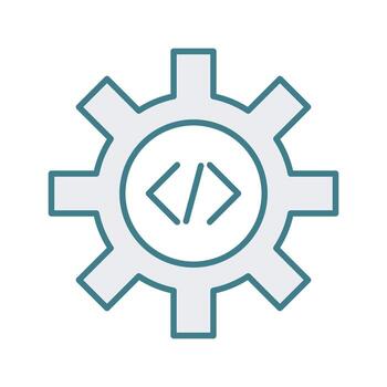 Unique Code Optimization Vector Icon