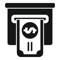 ATM cash icon simple vector. Money benefit vector