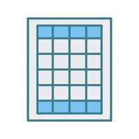 Table of Rates Vector Icon