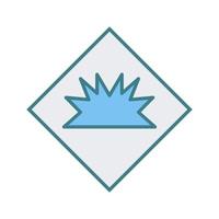 Danger of Welding Flash Vector Icon