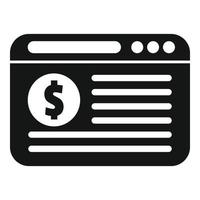 Web compensation icon simple vector. Money benefit vector