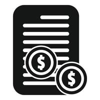 Money paper icon simple vector. Business work vector