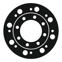 Clutch disk icon simple vector. Auto kit vector