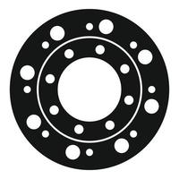 Clutch disk icon simple vector. Auto kit vector