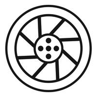 System disk icon simple vector. Car kit vector