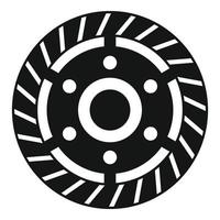 Engine clutch icon simple vector. Car disk vector