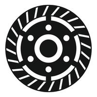 Engine clutch icon simple vector. Car disk vector