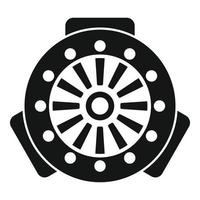 Clutch system icon simple vector. Car disk vector